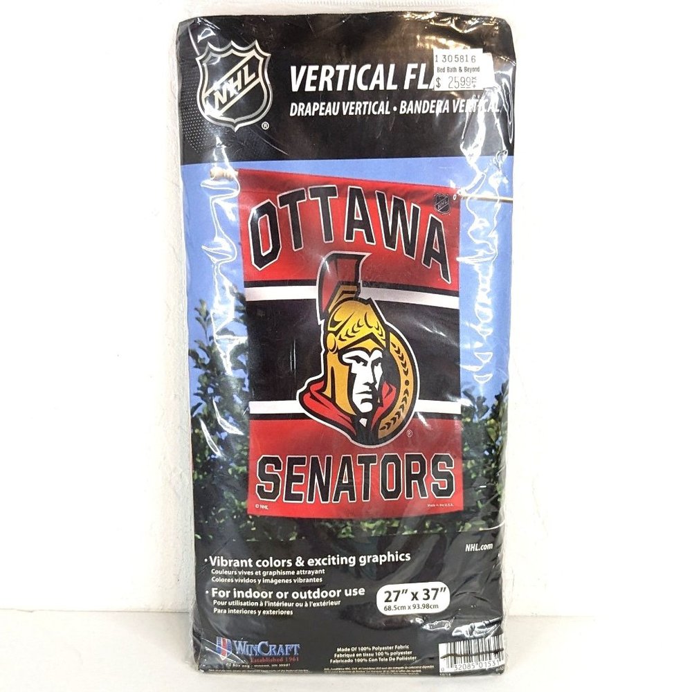 WinCraft NHL Licensed Ottawa Senators 27in x 37in Vertical Flag Banner 2013
